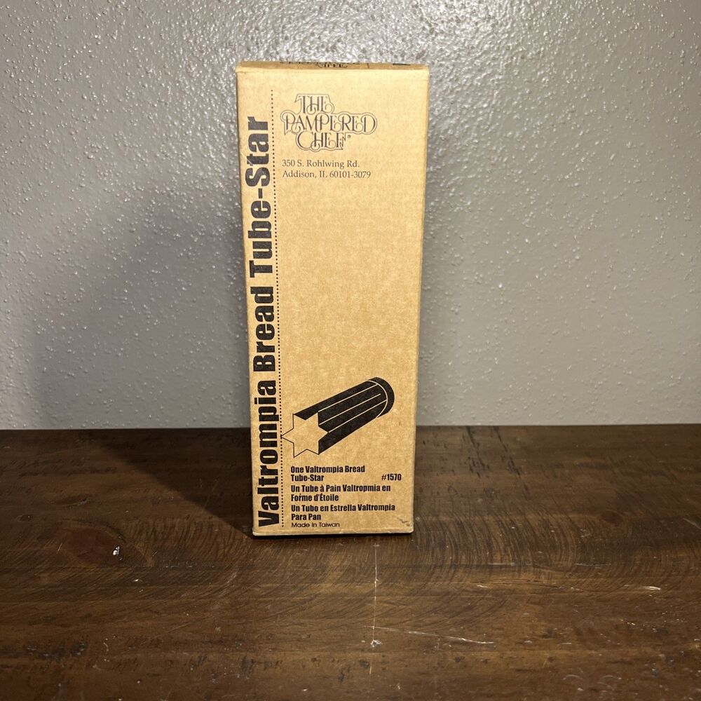 Vintage The Pampered Chef Valtrompia Star Bread Tube New in Box